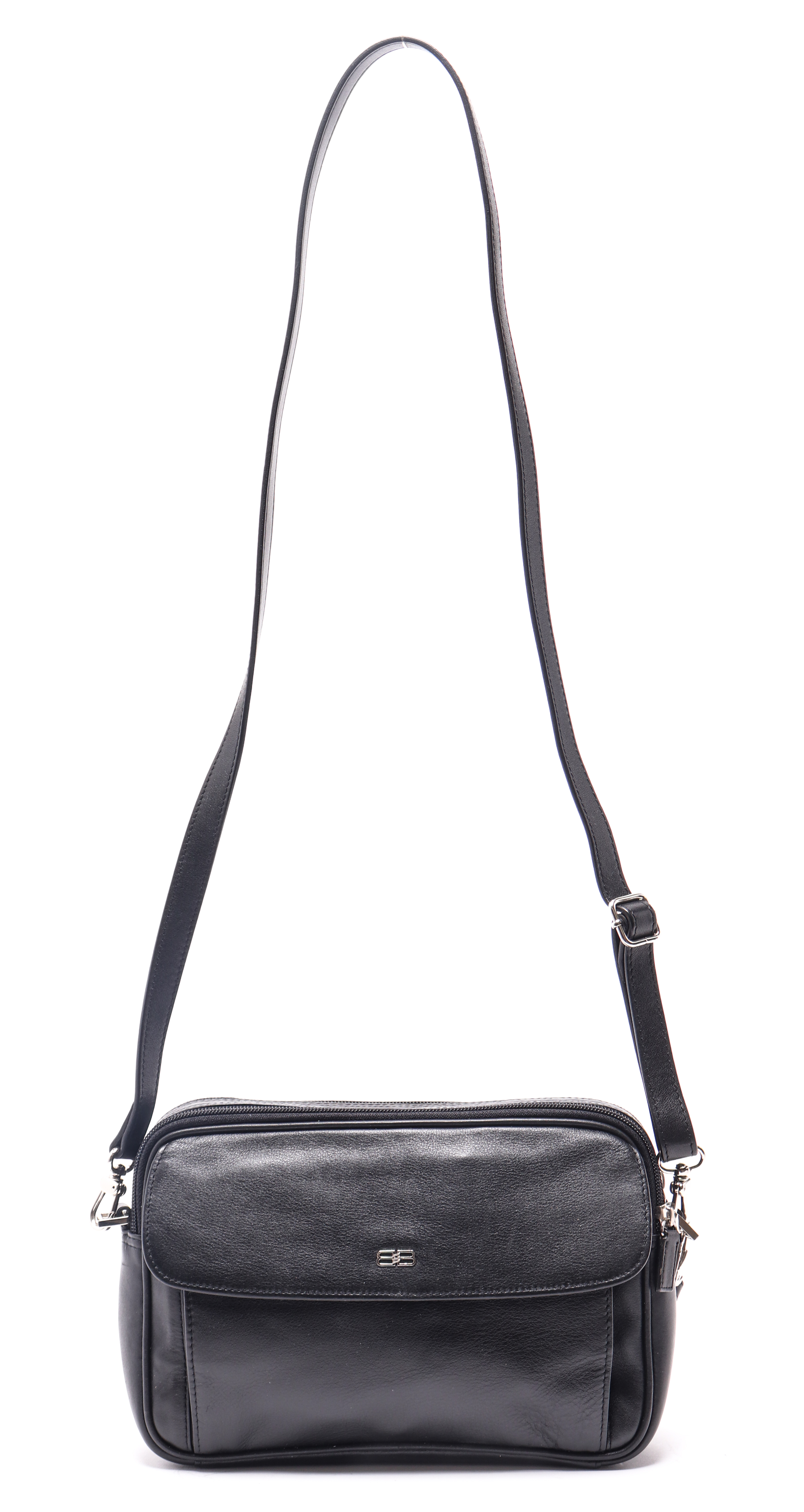 BALENCIAGA BLACK LEATHER SHOULDER