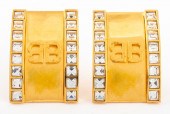 BALENCIAGA GEM-SET GOLD-TONE M