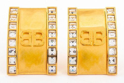 BALENCIAGA GEM-SET GOLD-TONE