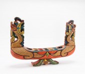 BALINESE CARVED POLYCHROME BOA