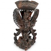 BALINESE CARVED WOOD SCULPTURE
