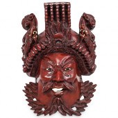 BALINESE HAND CARVED MASKDESCR
