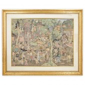 BALINESE MIXED MEDIA ILLUSTRAT