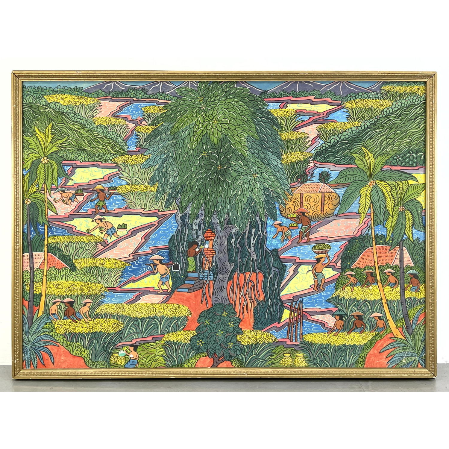 Balinese original painting .