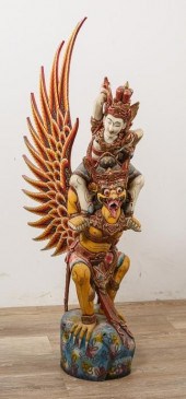 BALINESE POLYCHROME VISHNU RID
