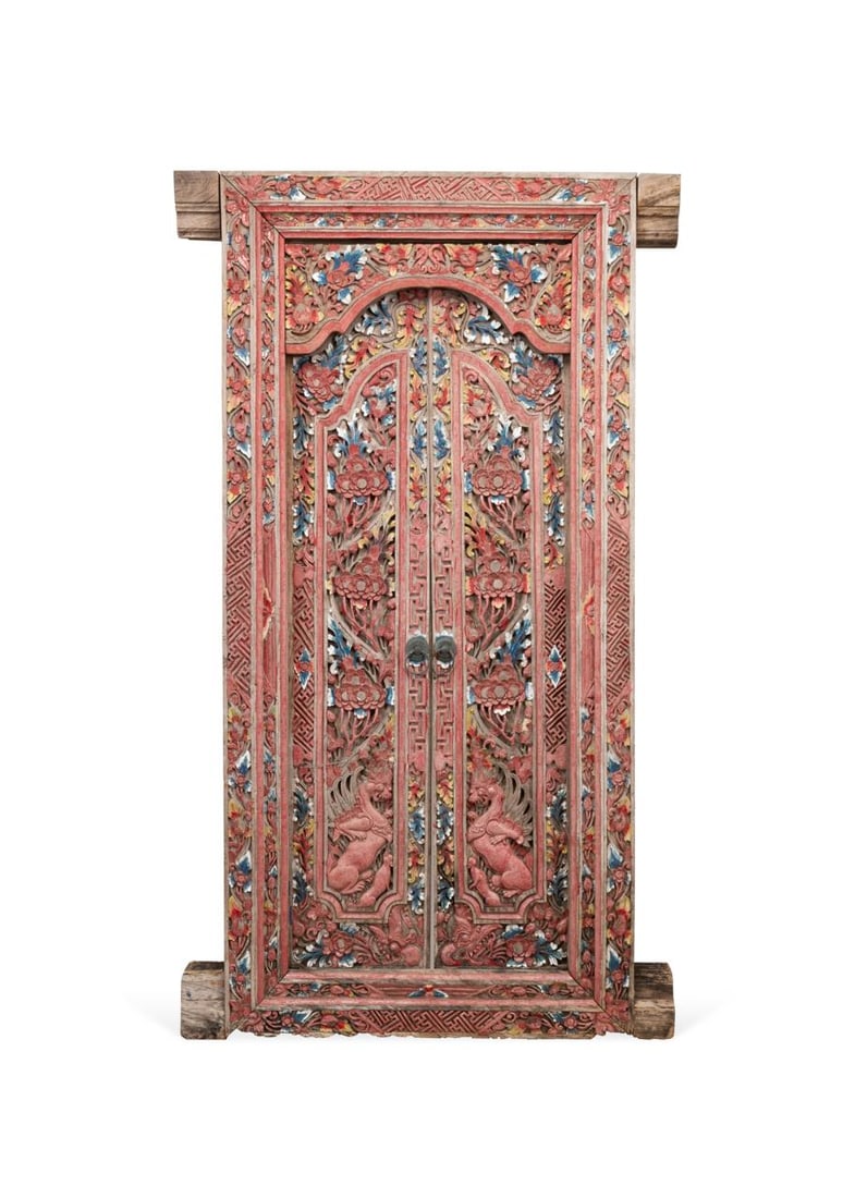 BALINESE POLYCHROME WOOD CARVED