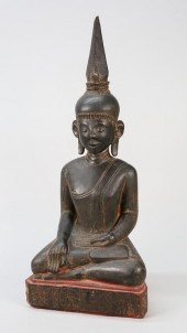 BALINESE WOOD CARVED BUDDHASea