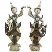 BALINESE WOOD CARVED DANCERSDE