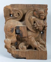 BALINESE WOOD PANEL CARVED WIT