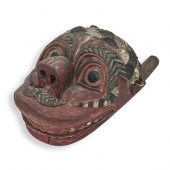 BALINESE WOODEN PUPPET HEADDES