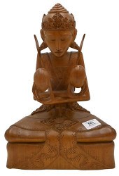 BALINESE WOODEN SCULPTURE OF T