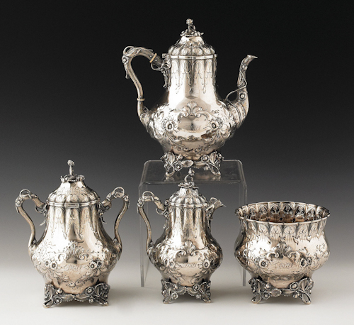 Ball Black & Co. silver tea service