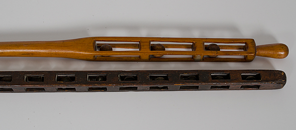Ball-in-Cage Folk Art Canes