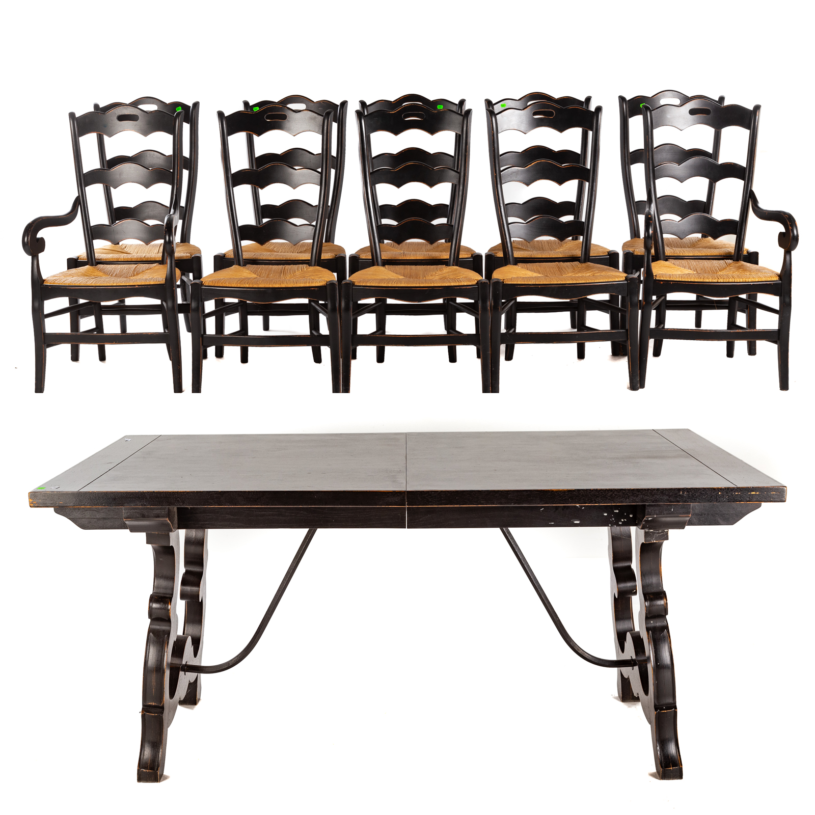 BALLARD DESIGN DINING TABLE & 10