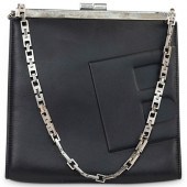 BALLY BLACK LEATHER CLUTCHDESC