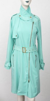 BALMAIN TURQUOISE BLUE TRENCH