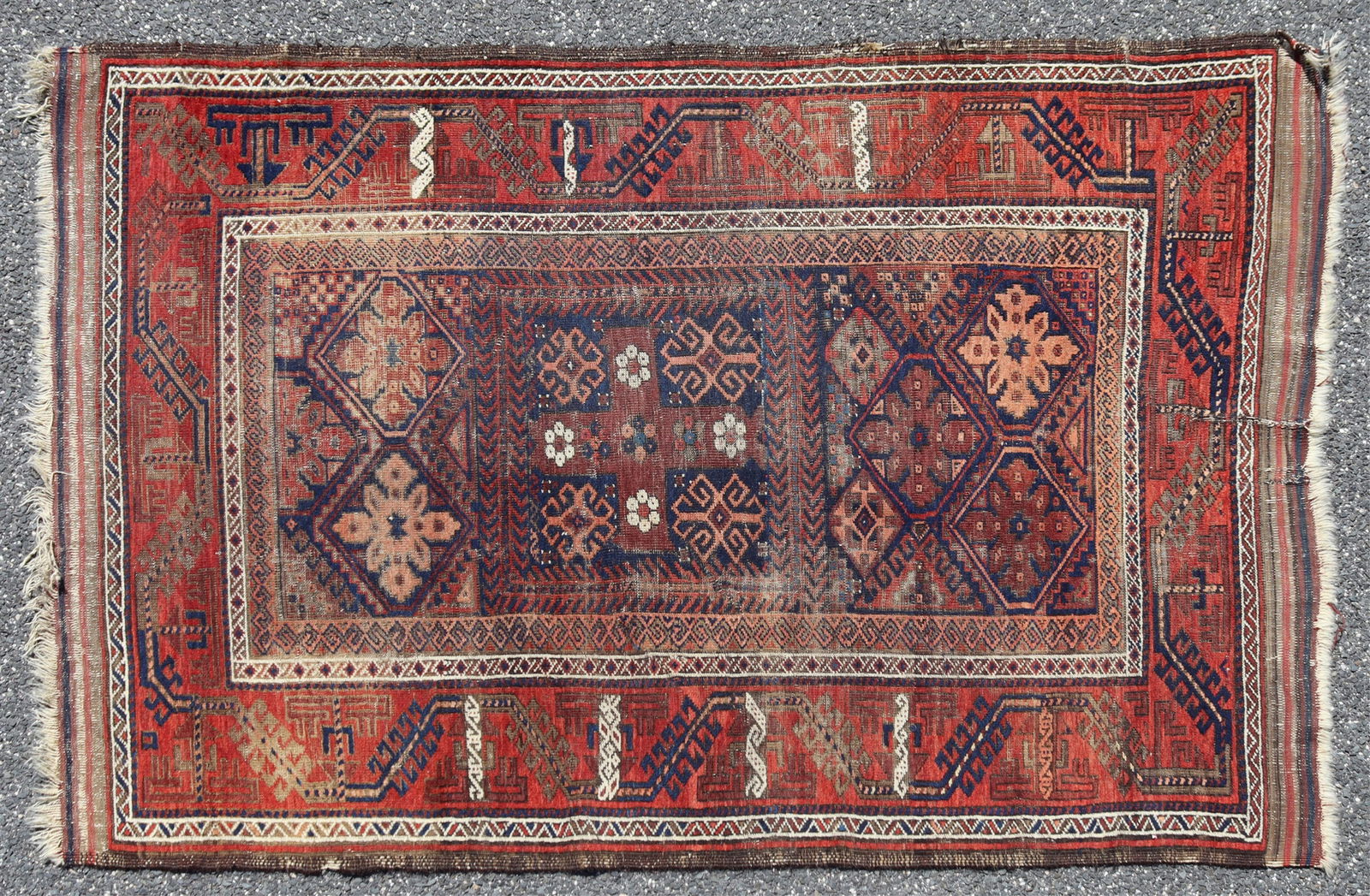 BALOCH TURKMEN WOOL RUG 4 X