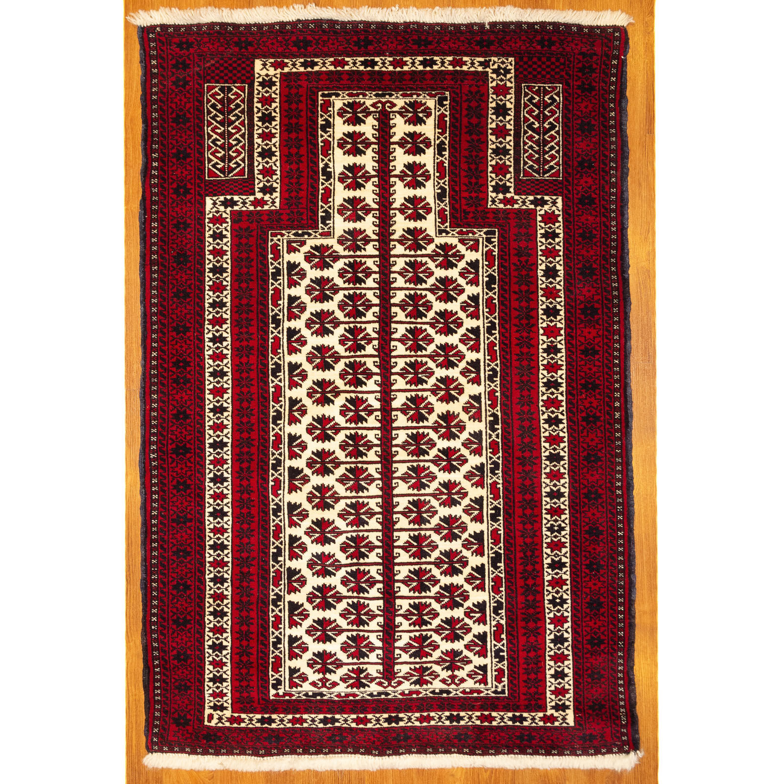 BALOUCH PRAYER RUG, PERSIA, 3.4 X