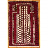 BALOUCH PRAYER RUG, PERSIA, 3.