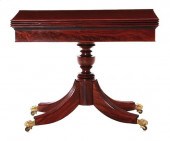 Baltimore carved mahogany card