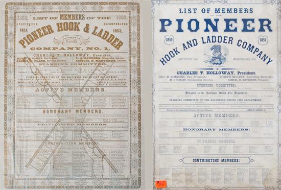 [Baltimore Fire Ephemera] Three
