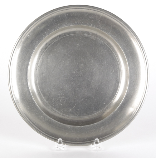 Baltimore pewter plate ca. 1825