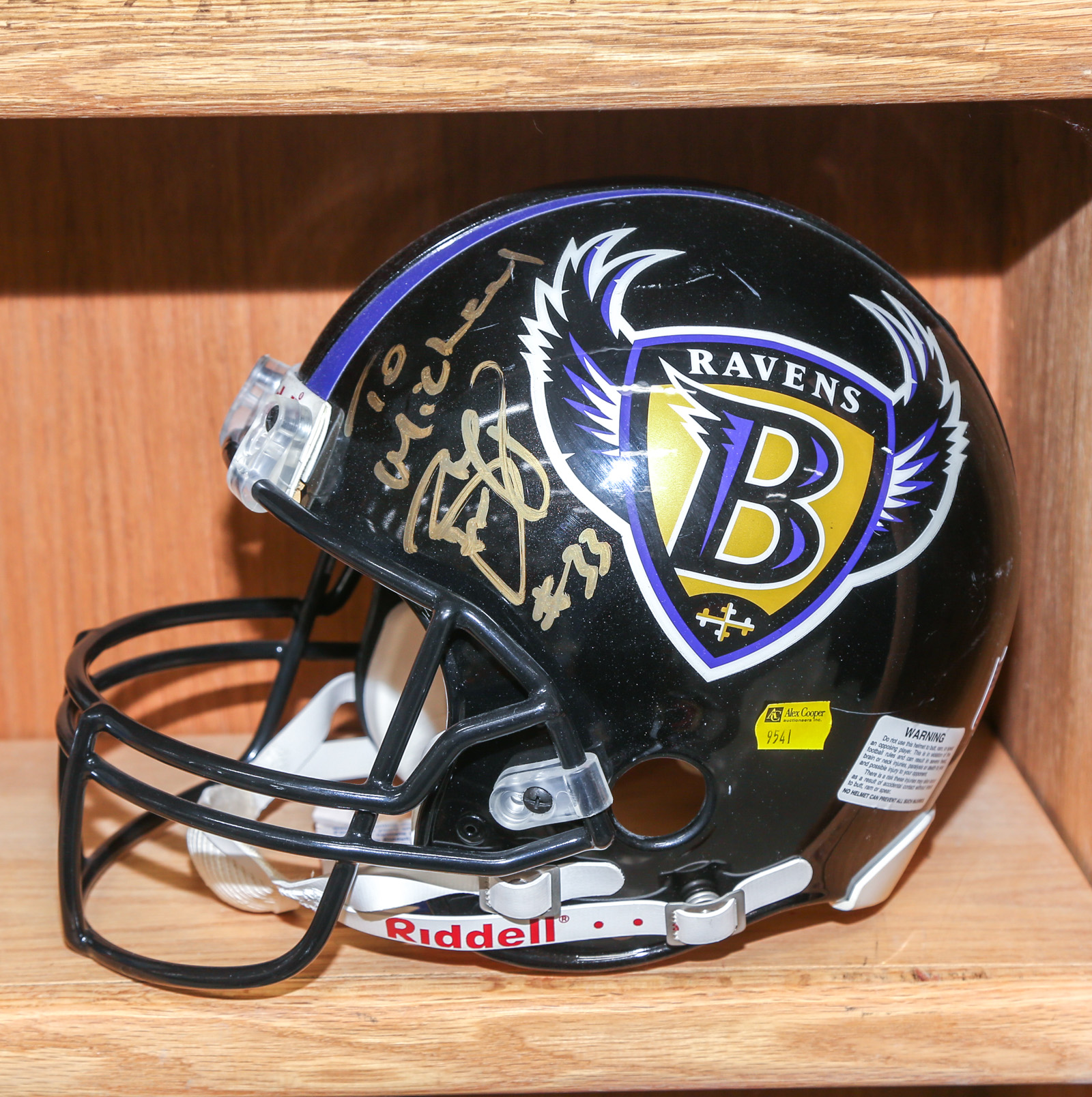 BALTIMORE RAVENS FOOTBALL HELMET,