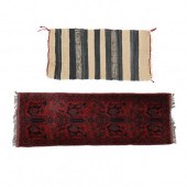 BALUCH AREA RUG AND NAVAJO MAT