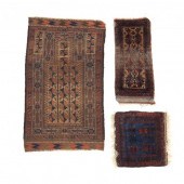 BALUCH PRAYER RUG AND TWO SMAL