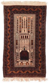 BALUCH RUG20th century, white
