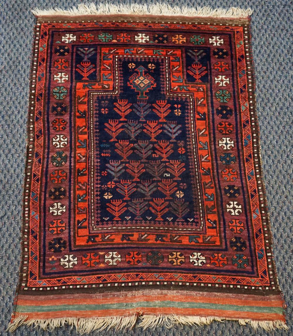 BALUCHI PRAYER RUG 4 FT 3 IN X 3 FT