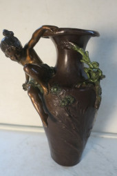 BALUSTER FORM BRONZE VASE AFTE