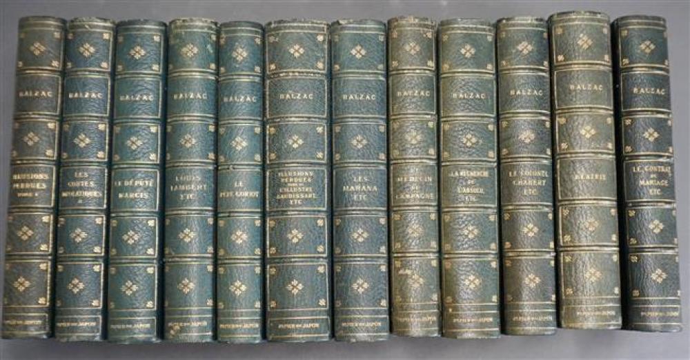 BALZAC, TWELVE VOLUMES OF