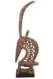 BAMANA MALI ANTELOPE CARVED 52