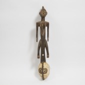 Bamana Mask with Figural Surmo