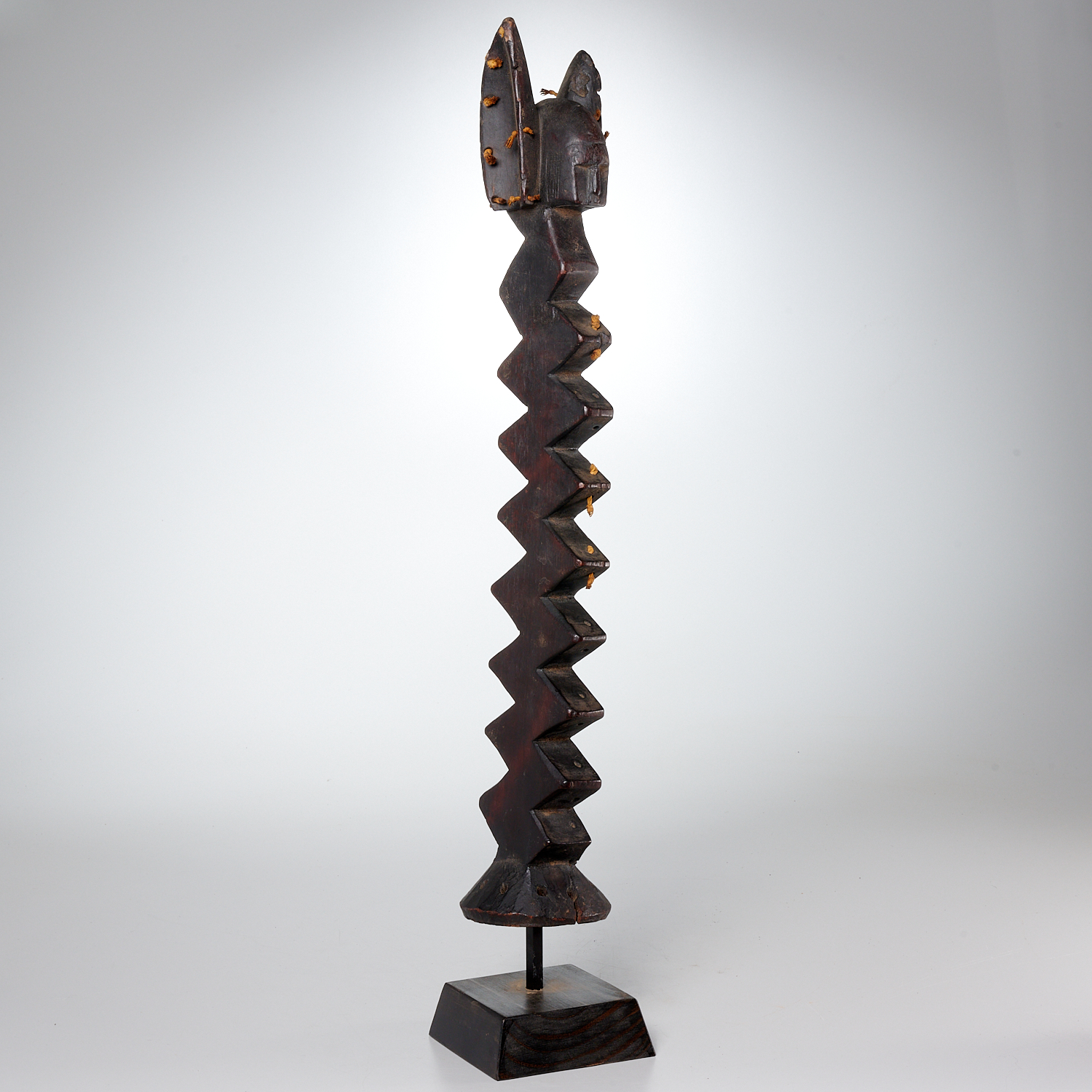 BAMANA PEOPLES, CARVED ZIG-ZAG