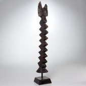 BAMANA PEOPLES, CARVED ZIG-ZAG