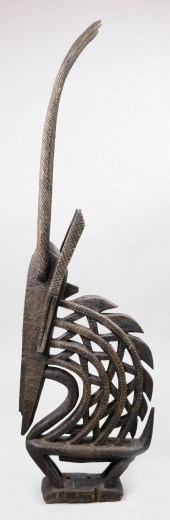 BAMBARA CARVED WOOD ANTELOPE H