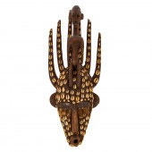 BAMBARA COWRIE SHELL MASK, MIX