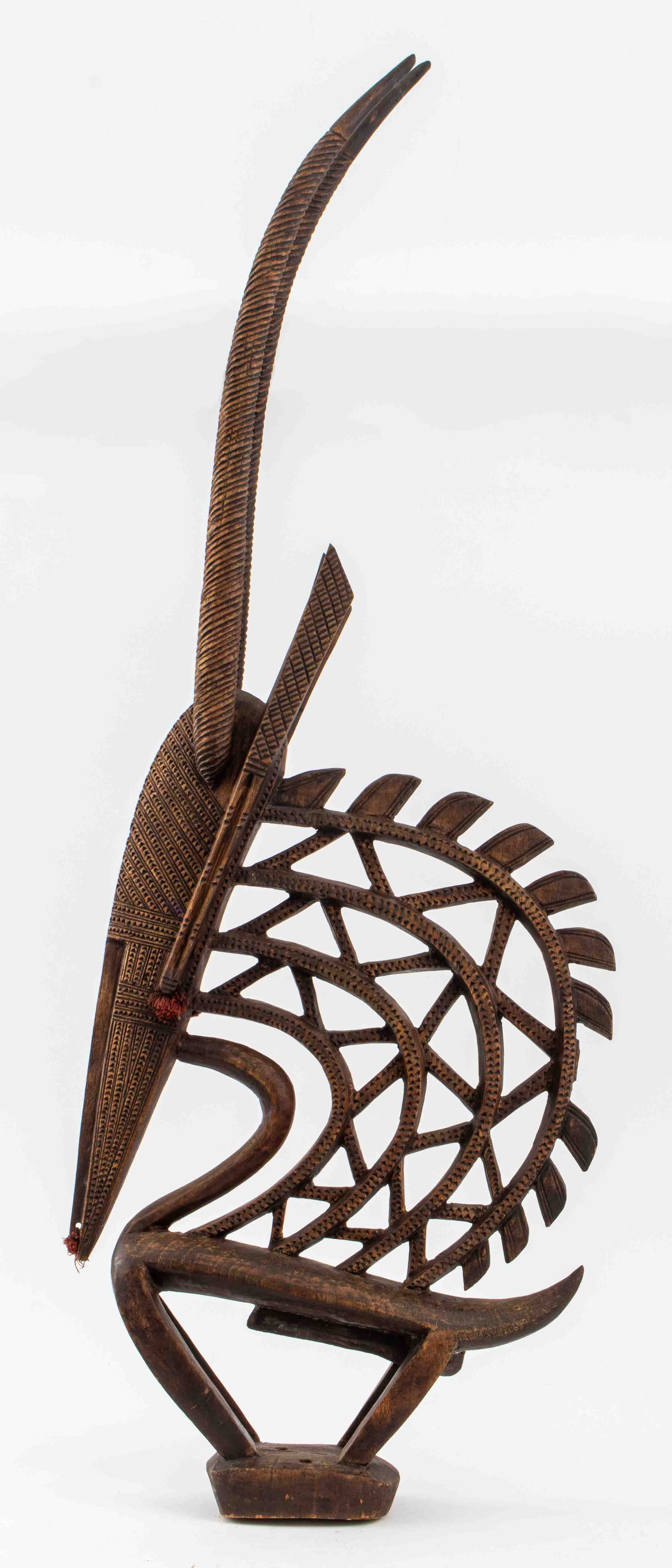 BAMBARA WOOD CHIWARA HEADDRESS