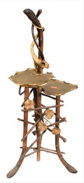 BAMBOO AND BRASS STANDBamboo a