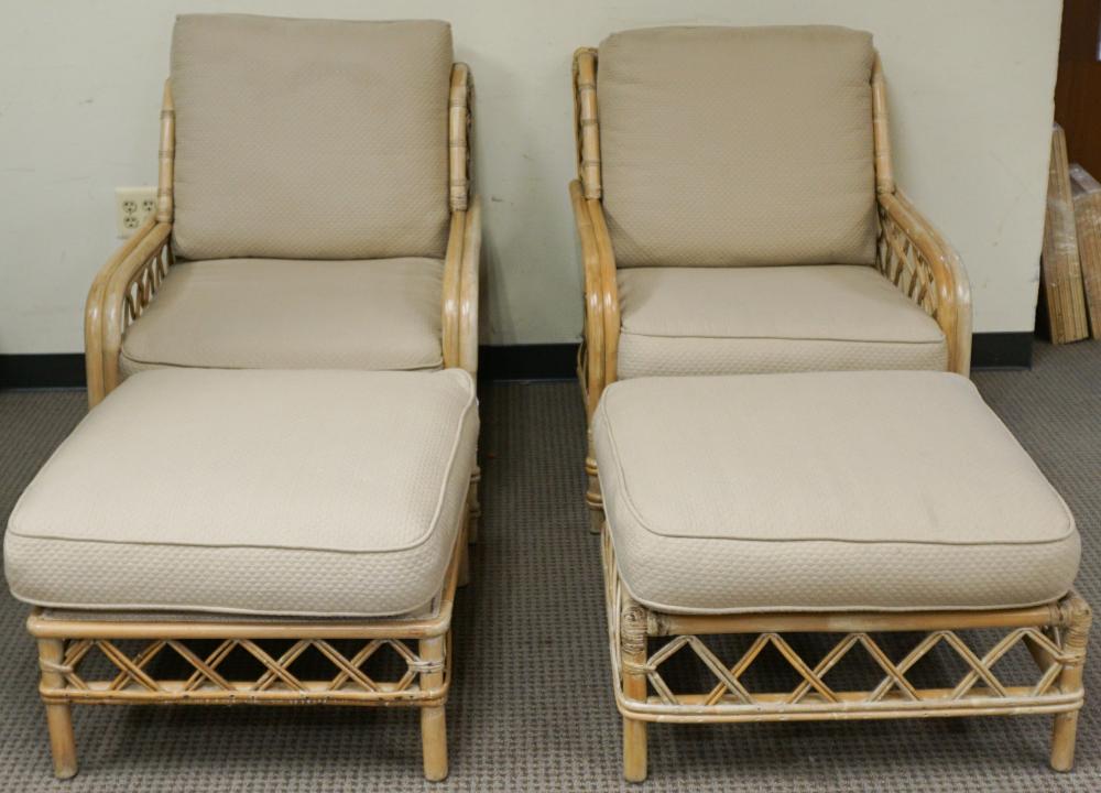 BAMBOO AND RATTAN NINE-PIECE