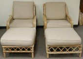 BAMBOO AND RATTAN NINE-PIECE O