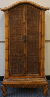 BAMBOO AND STAINED PINE DOUBLE