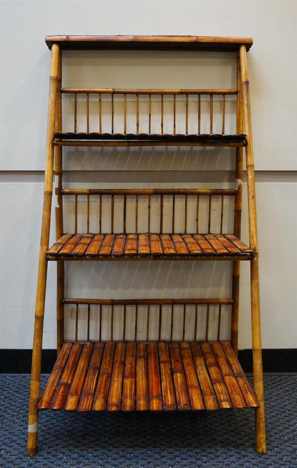 BAMBOO FOLDING BOOKSHELF, 55 X 31 X