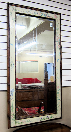 BAMBOO FRAMED WALL MIRROR the