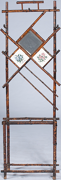 Bamboo Hall Stand Early 20th