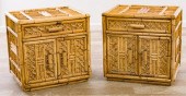 BAMBOO NIGHTSTANDS PAIRPair of