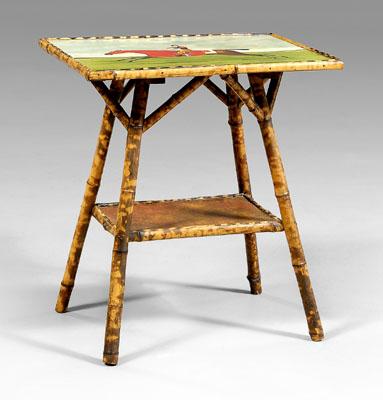 Bamboo paint-decorated side
