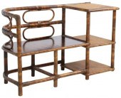 BAMBOO & RATTAN HALL BENCH WIT